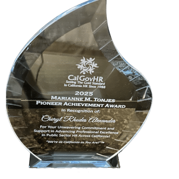 Lifetime HR Award for Cheryl Rhodes Alexander